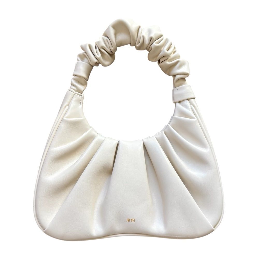 JW. PEI Gabbi Ruched Hobo Handbag Ivory